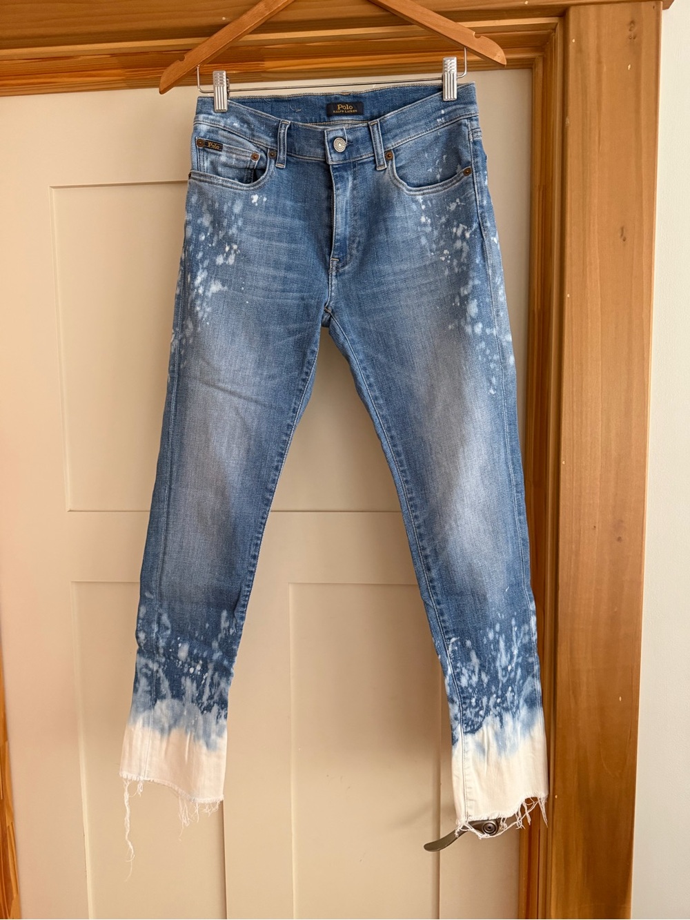 Ralph Lauren The Tompkins Skinny bleach splatter jeans